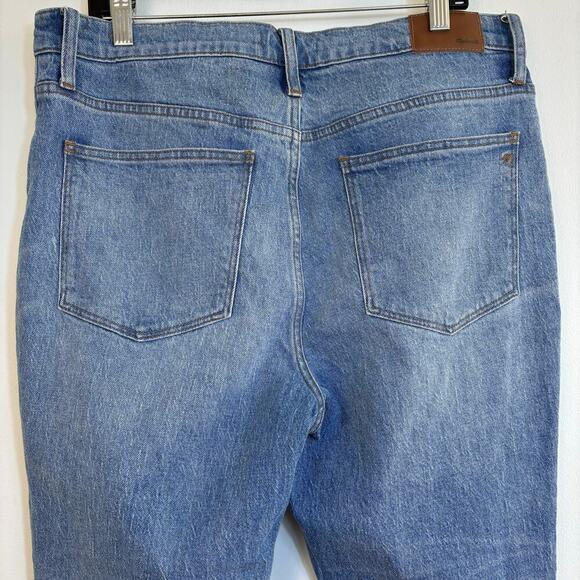 Madewell Cali Demi Boot Jeans Size 32 Dory Wash Comfort Stretch High Rise Crop - Picture 7 of 16
